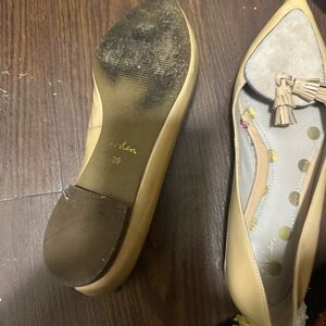 Jordan Beige Women's Loafers with Bow Accent